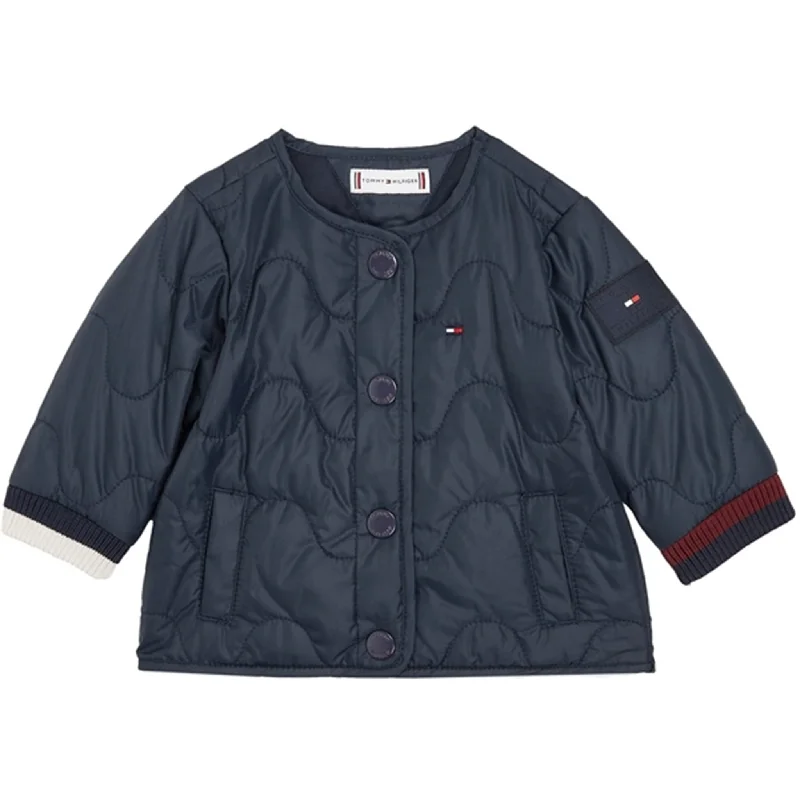 Sports And Leisure Tommy Hilfiger Baby Global Stripe Jacket Desert Sky