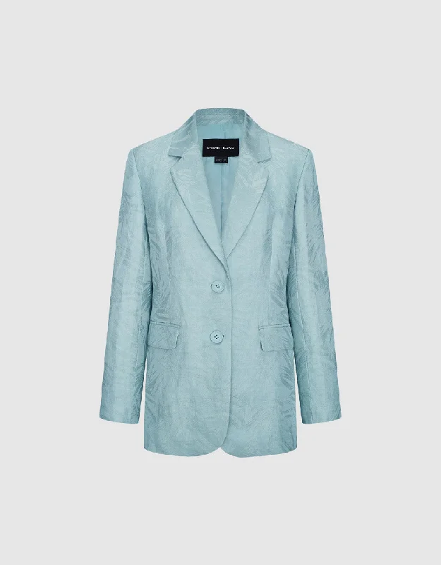 Unique Fashion Pritned Notch Lapel Blazer