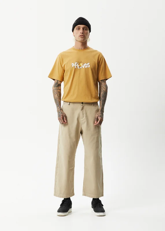 Cozy Vibes AFENDS Mens Pablo - Baggy Pants - Cement