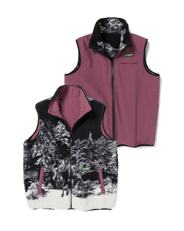Stylish Comfort Winter Moose Reversible Vest