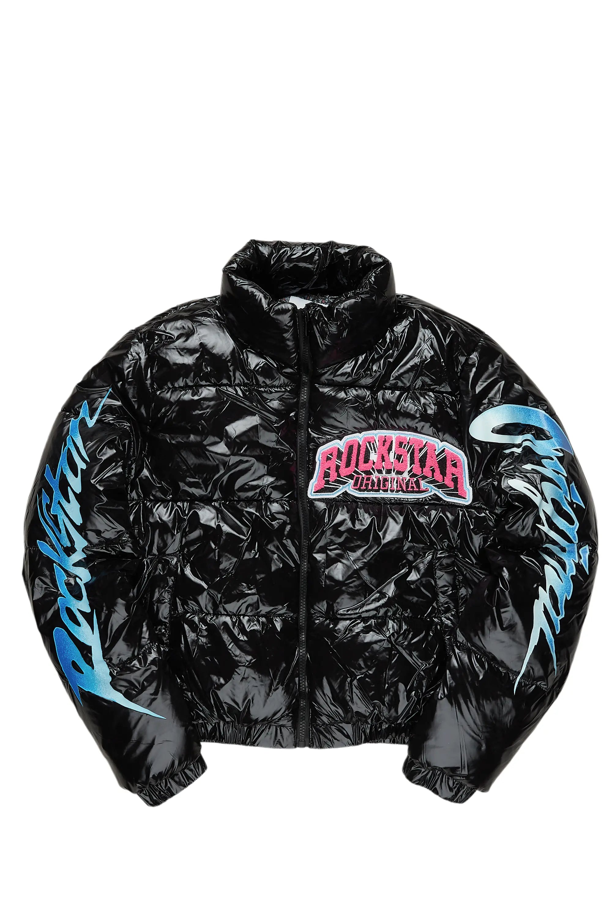 Unique Prints Nadezhka Black Puffer Jacket