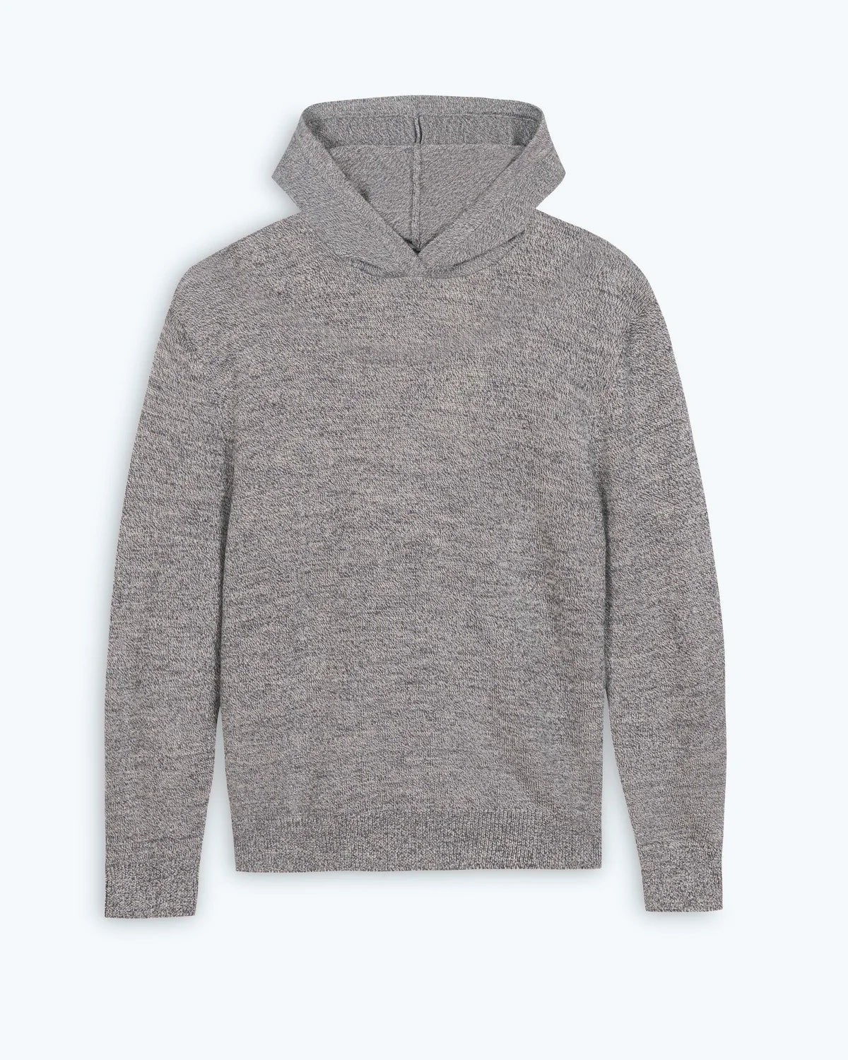 Celebrity Style Alex Crane Waterfall Grey Merino Hooded Sweater