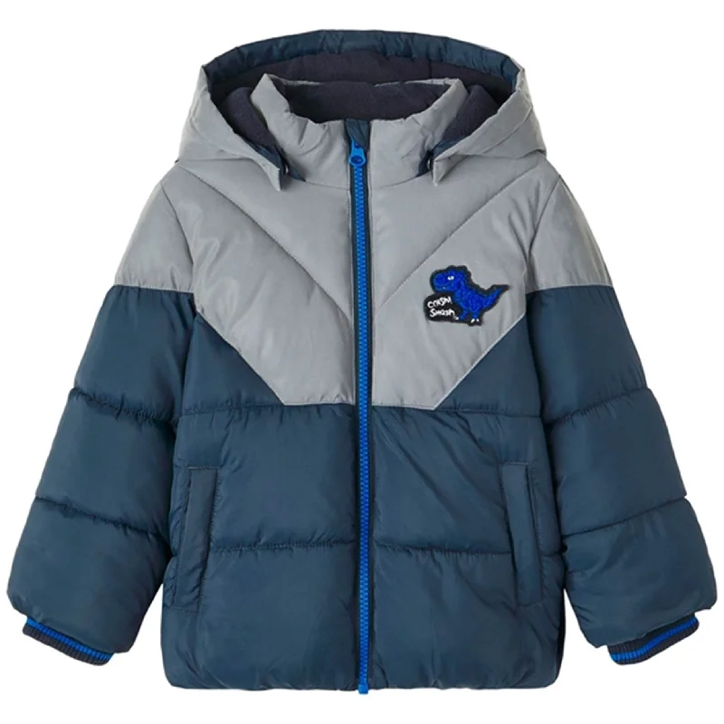 Urban Sense Name it Dark Sapphire Morten Puffer Jacket Reflective