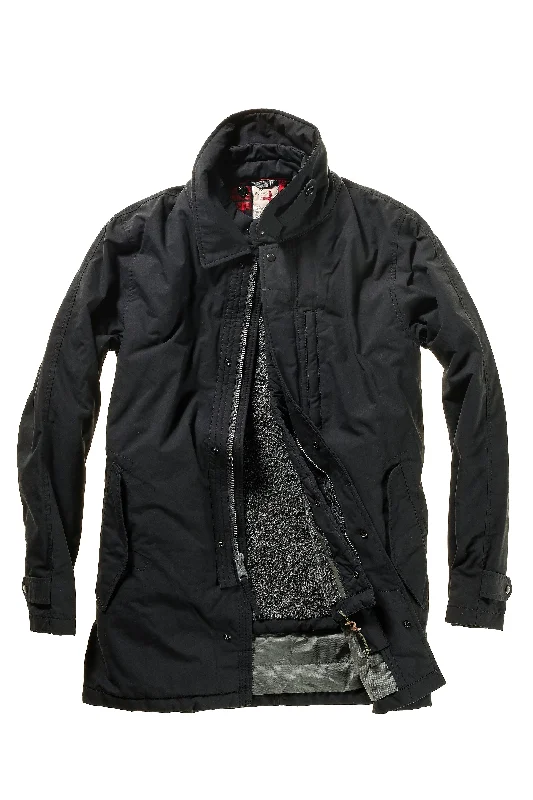 Diamond Series Relwen Midnight Blue Black 2 in 1 Skiff Trench Jacket