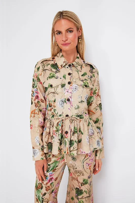 Slim Fit Whimsical Khaki Cory Jacket