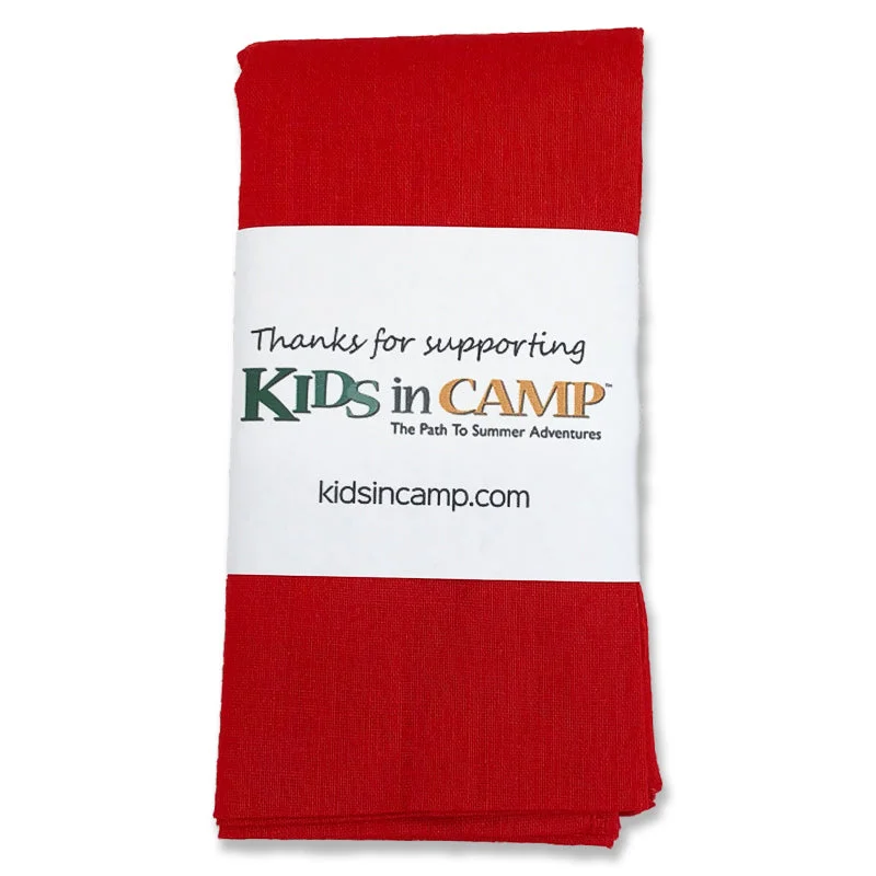 Cozy Dress Kids in Camp Red Bandana
