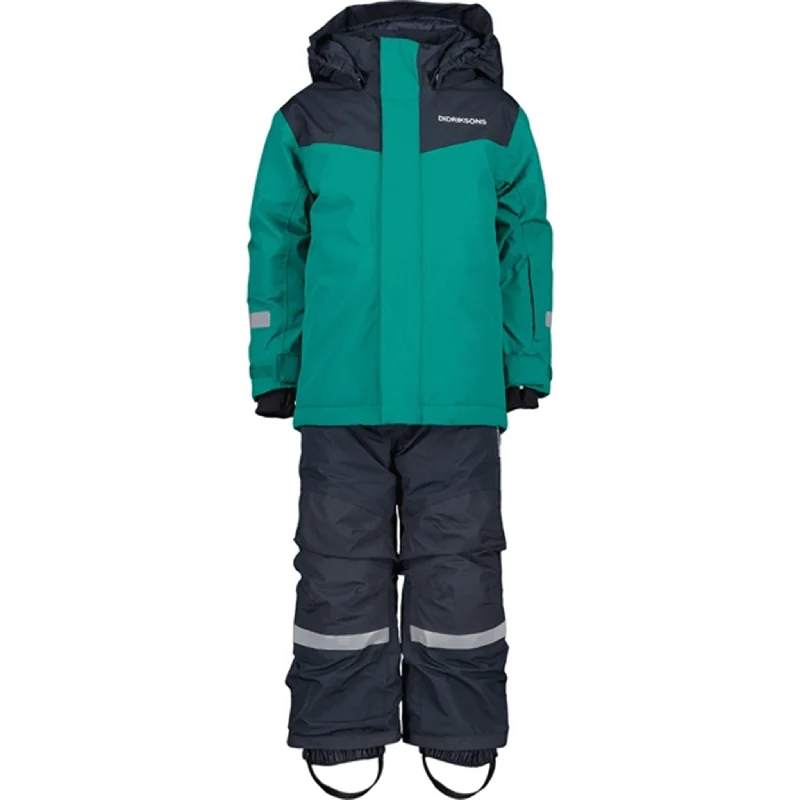 Personalized Outfit Didriksons Petrol Green Skare Kids Set