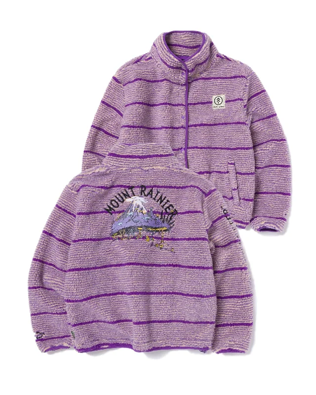 Fashion Touch Dr. Seuss x Parks Project Women's Striped Rainier High Pile Fleece Jacket