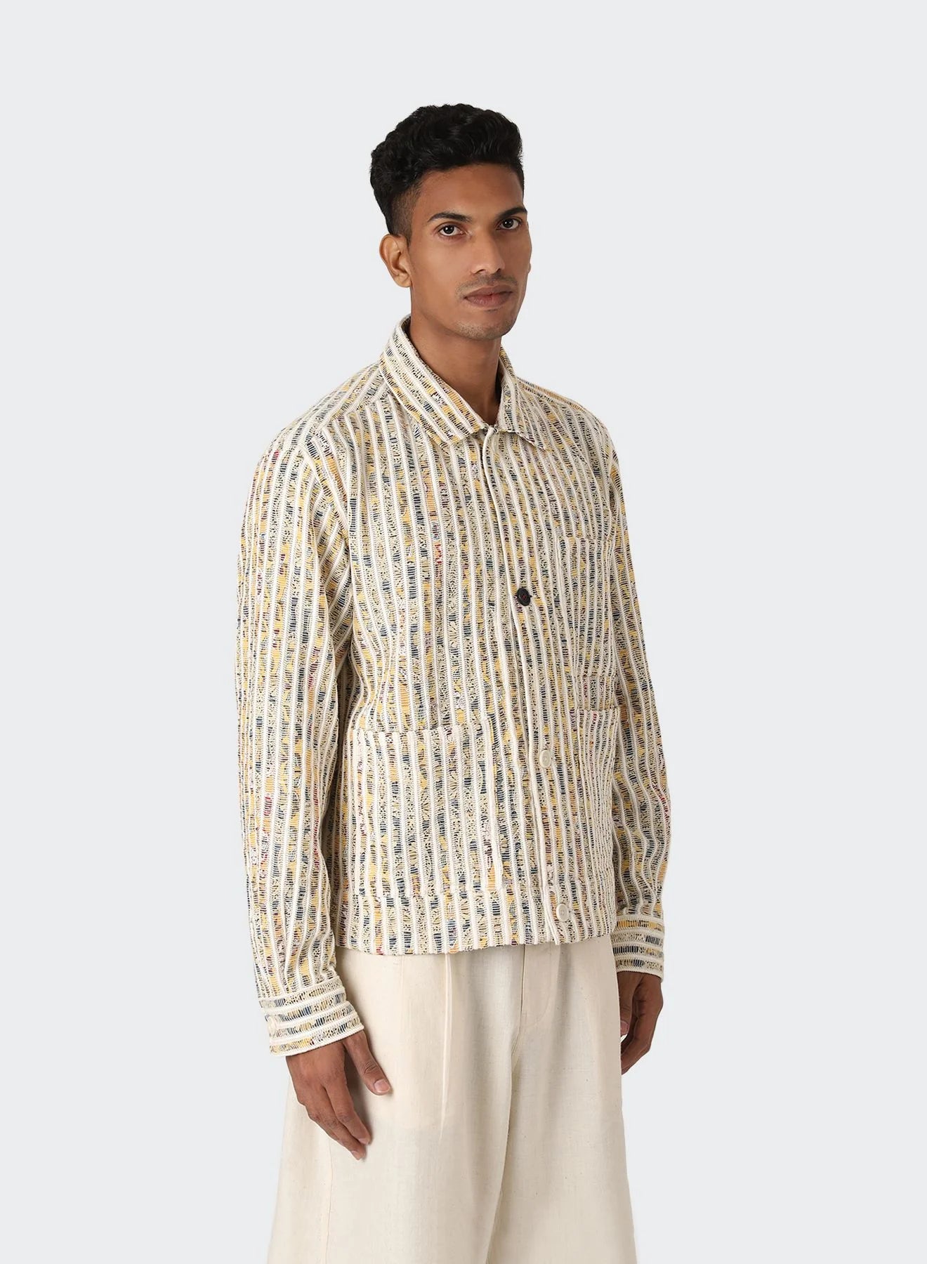 Sports Cool Kardo White Pattern Bodhi Craft Collection Jacket
