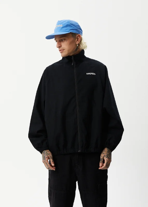 Fashion Must-have AFENDS Mens Icebergs - Canvas Jacket - Black