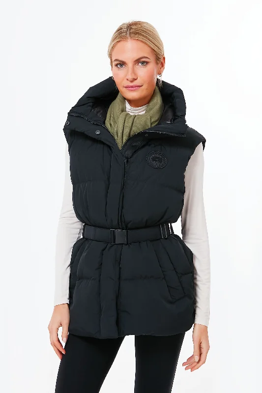 French Style Black Noir Rayla Vest