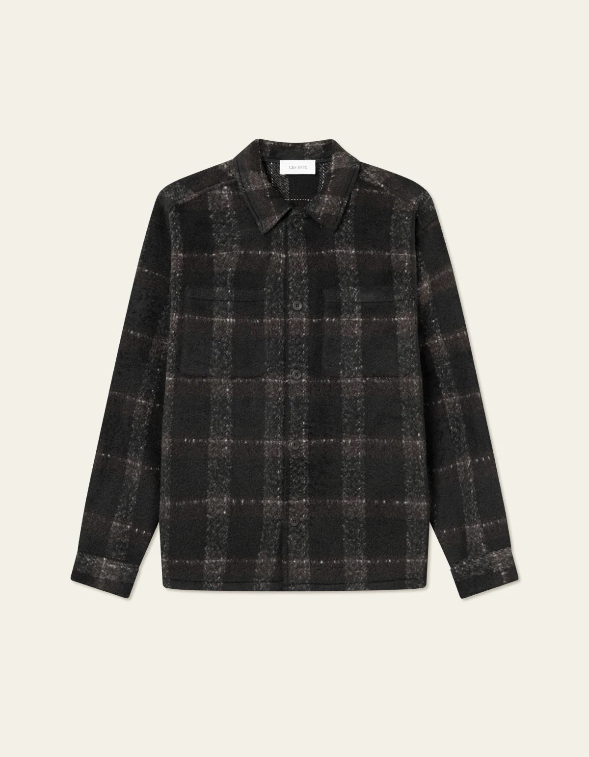 Thin Design Les Deux Black Charcoal Jayce Overshirt