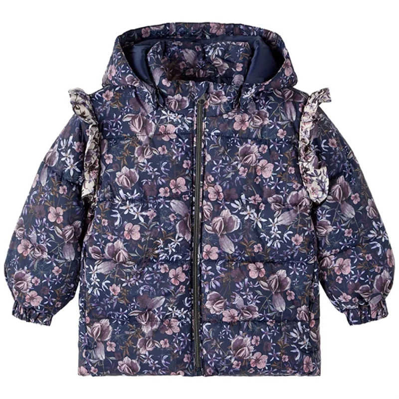Floral Prints Name it Dark Sapphire Melody Puffer Jacket