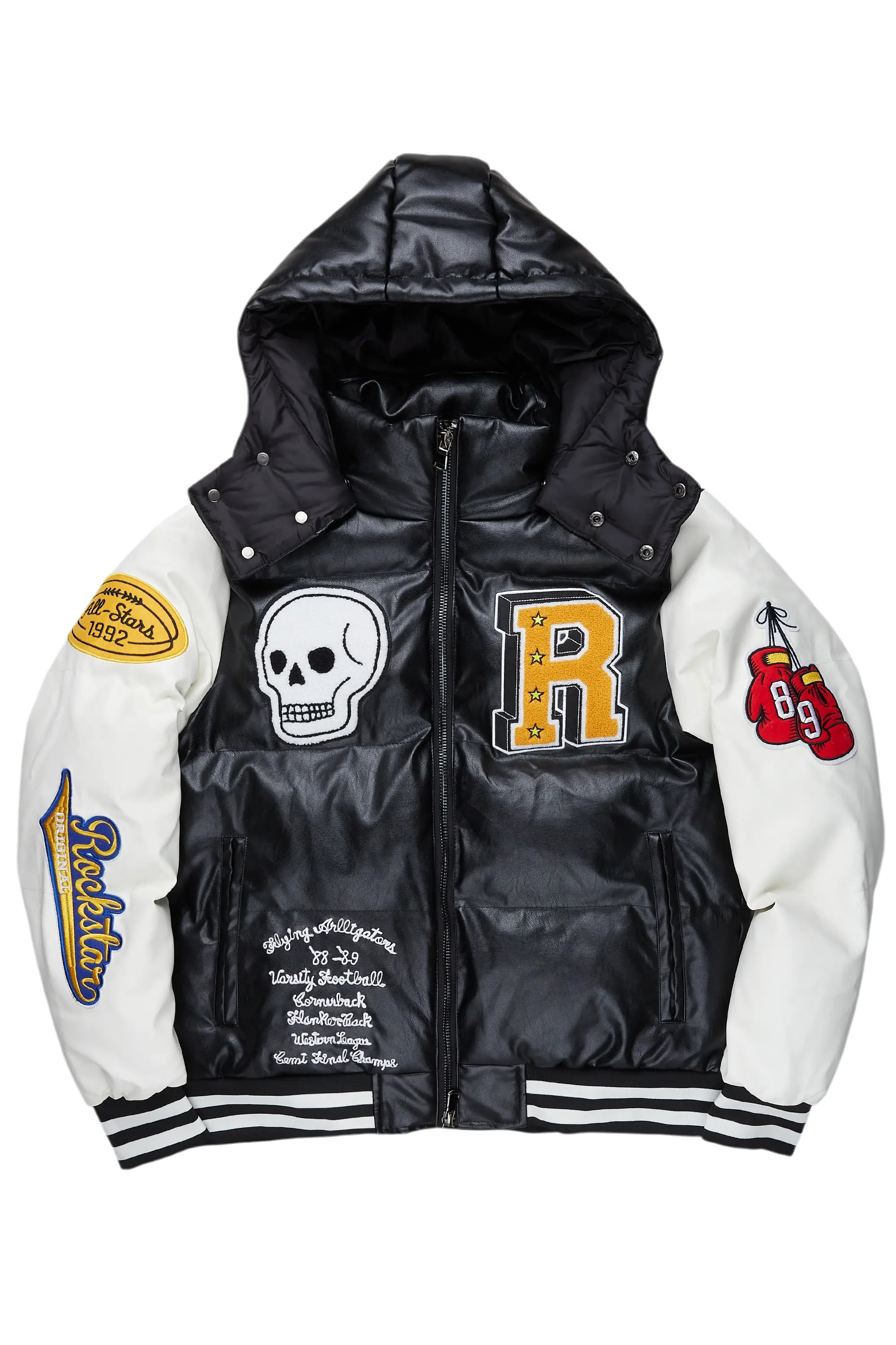 European And American Style Shaniqua Black Oversized Puffer Jacket