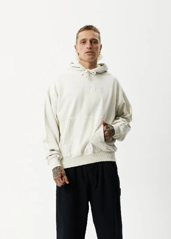 Denim Design AFENDS Unlimited - Logo Hoodie - Worn White