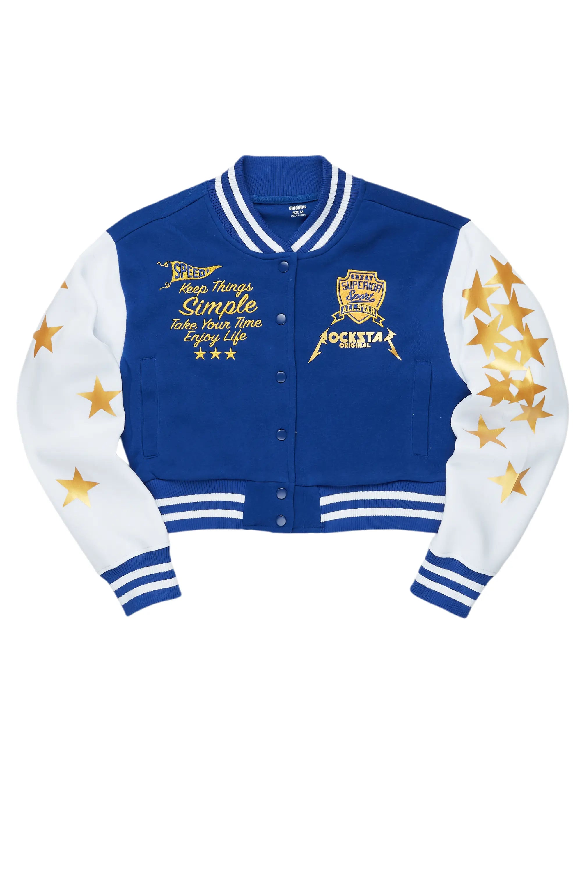 Cool Summer Suzanne Royal Blue Varsity Jacket
