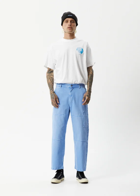 Effortless Wear AFENDS Mens Richmond Polar - Denim Carpenter Jeans - Faded Arctic