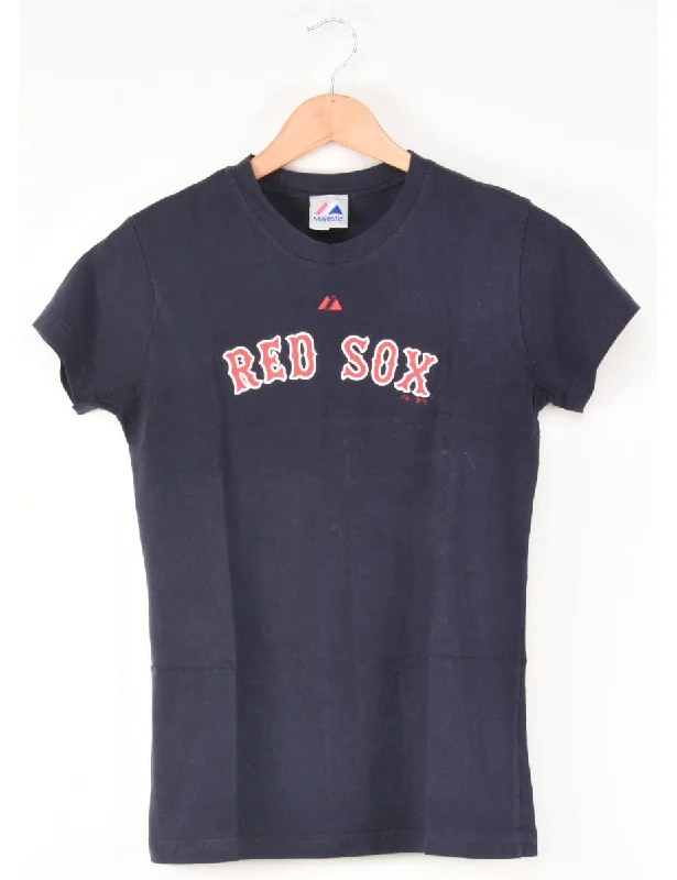 Moisture wicking Majestic Red Sox Printed T-shirt - S