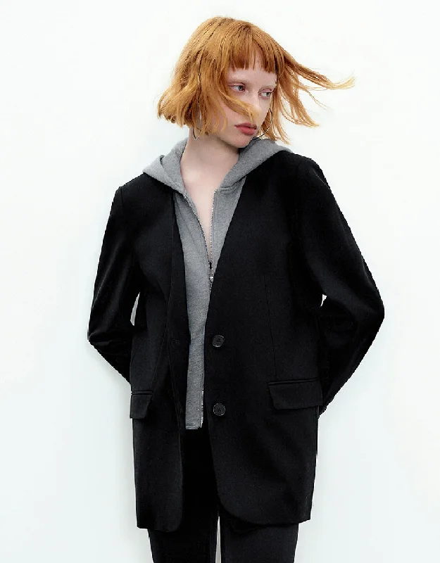 Romantic Data 2 In 1 Hooded Blazer