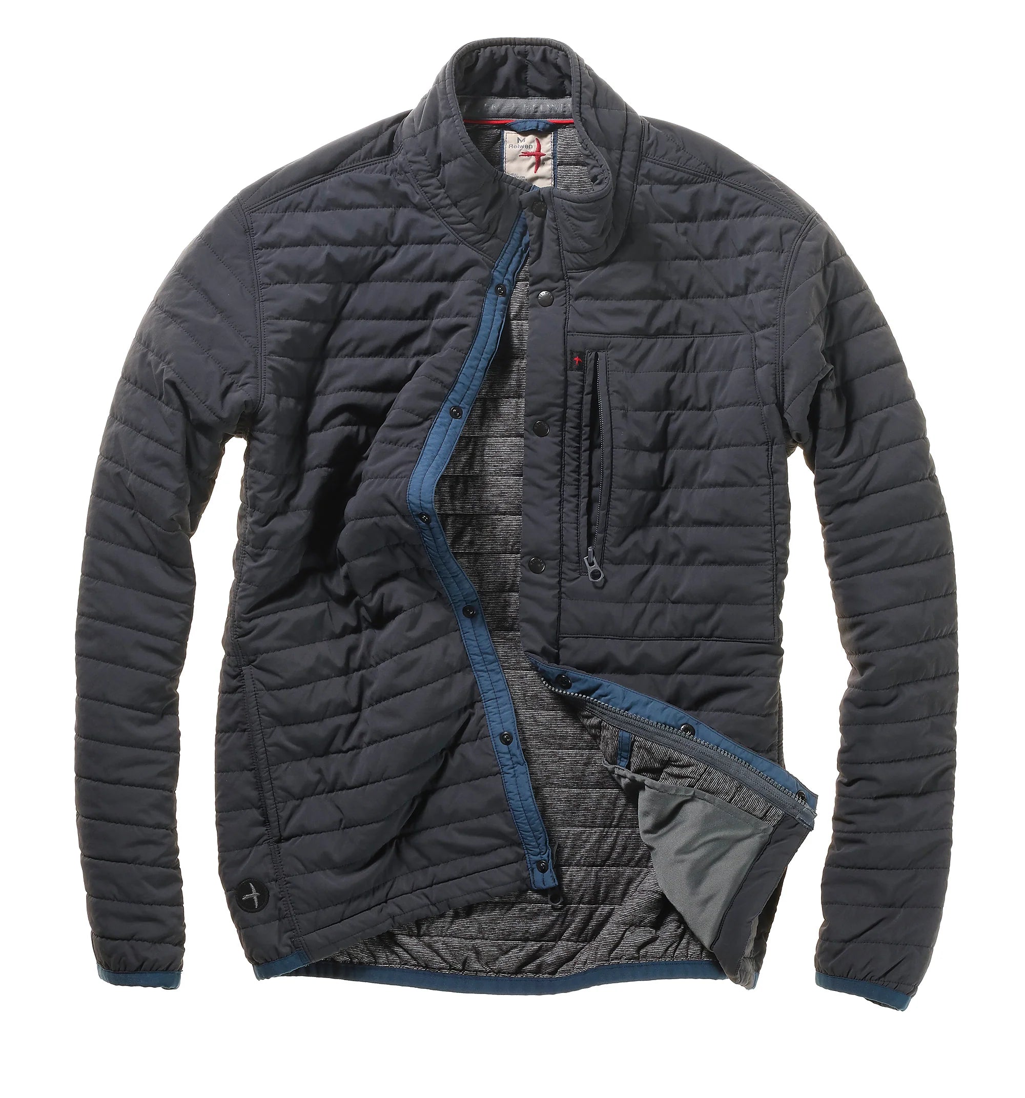 Playful Style Relwen Midnight Navy Nylon Windzip Jacket