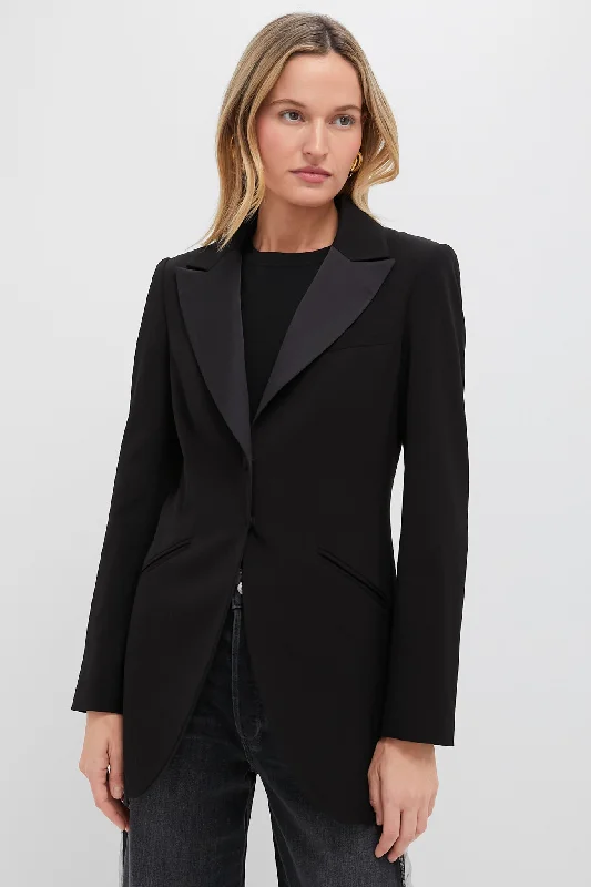 Cozy Layers Satin Lapel Emile Blazer