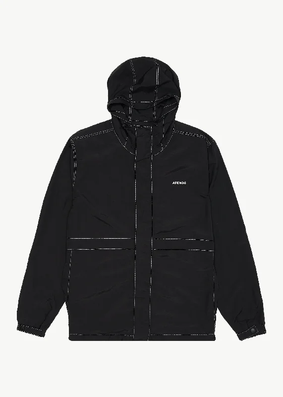Dressing Tips AFENDS Mens Liquid Space - Spray Jacket - Black