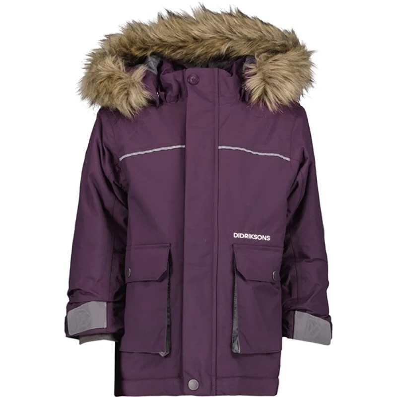 High-end Fabrics Didriksons Plumb Kure Kids Parka Jacket