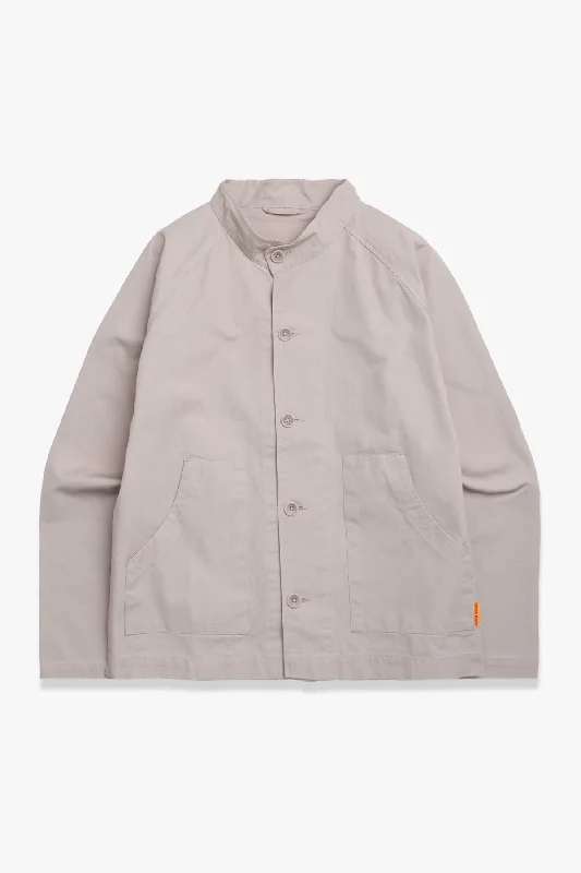 Slim Fit Service Works Stone Grey Fine Twill Waiter Jacket