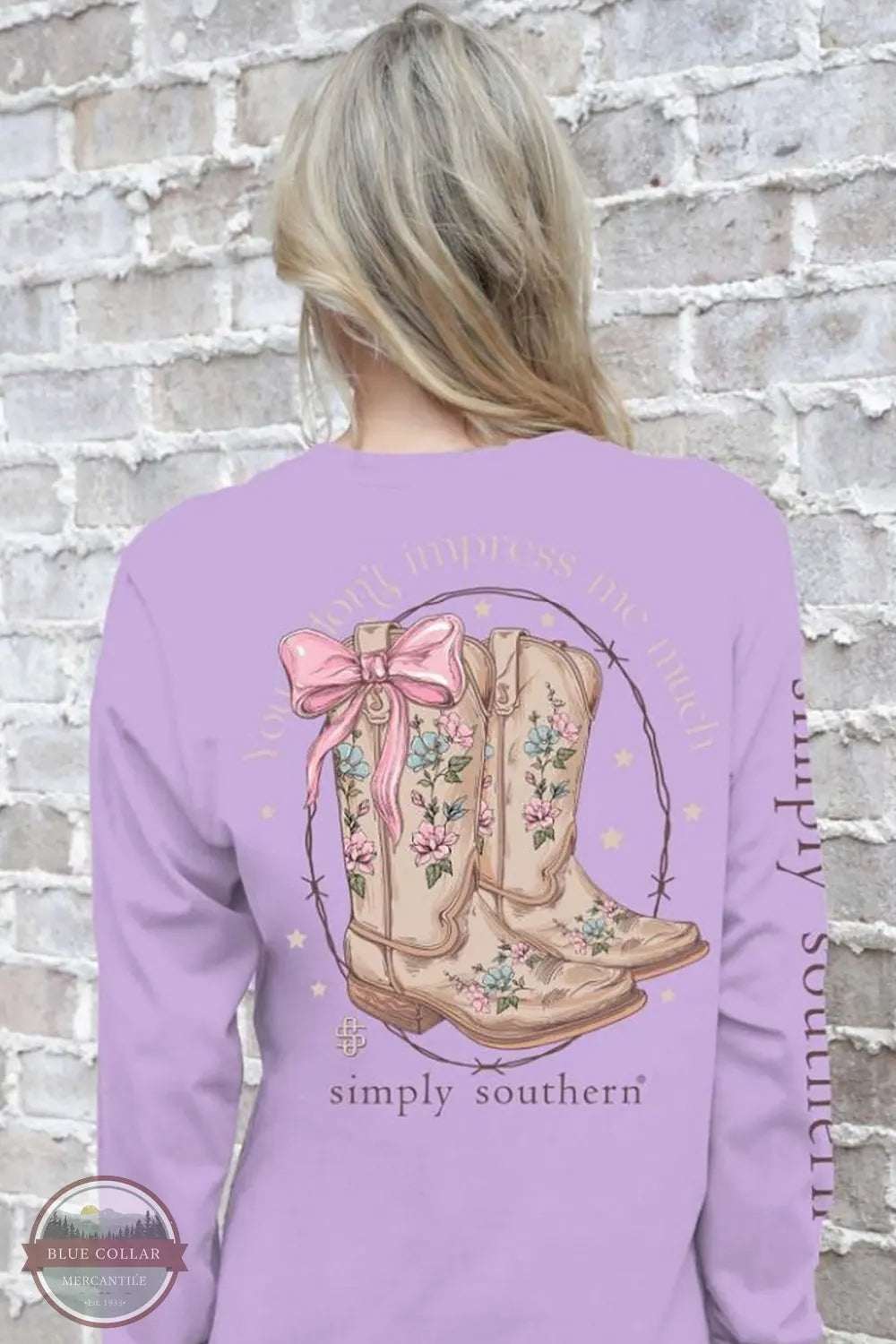 Cozy Sweaters LS-IMPRESS-LILAC You Don't Impress Me Much Long Sleeve T-Shirt