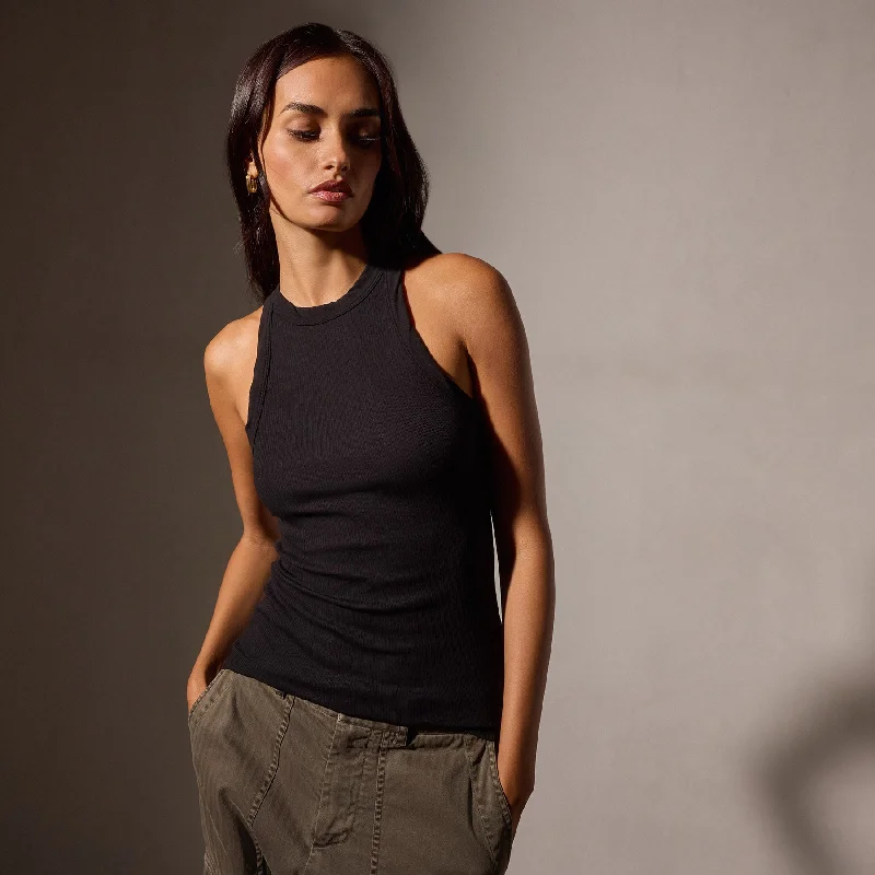 Luxury Temperament Sunset Tank - Black