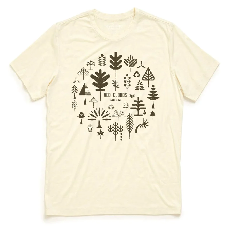 Cozy Outfit Leaf Wheel Tee - Ivory