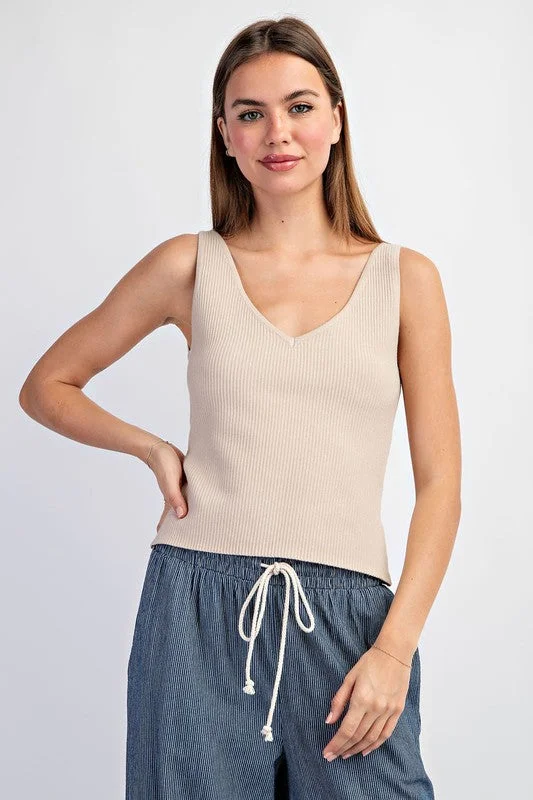 Soft Clothing Essential Fave Oatmeal Tank Top