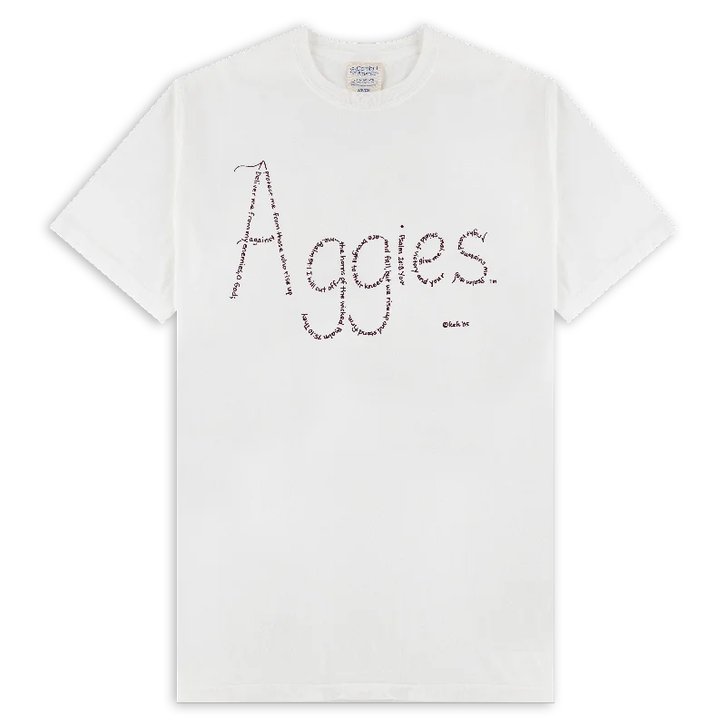 Floral Prints Aggies Scripture T-Shirt