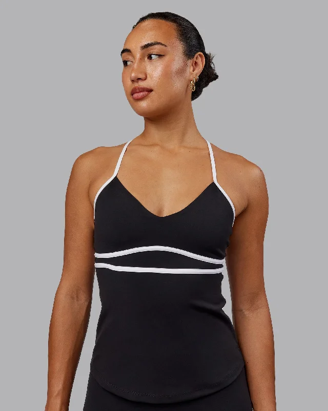 Leisure Sports Distinction Performance Tank - Black-White