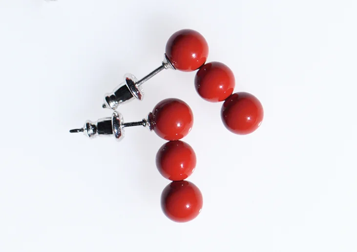 Creative Prints MASUIAI  | Earrings | Nandina Earrings - 3 pearl