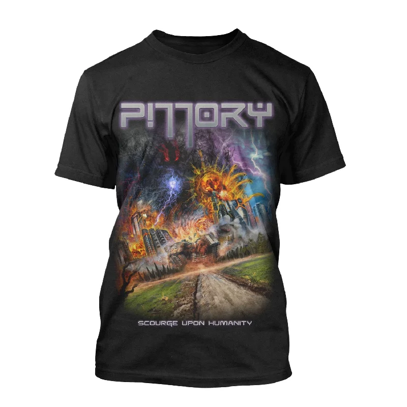 Classic Design Pillory "Scourge Upon Humanity" T-Shirt