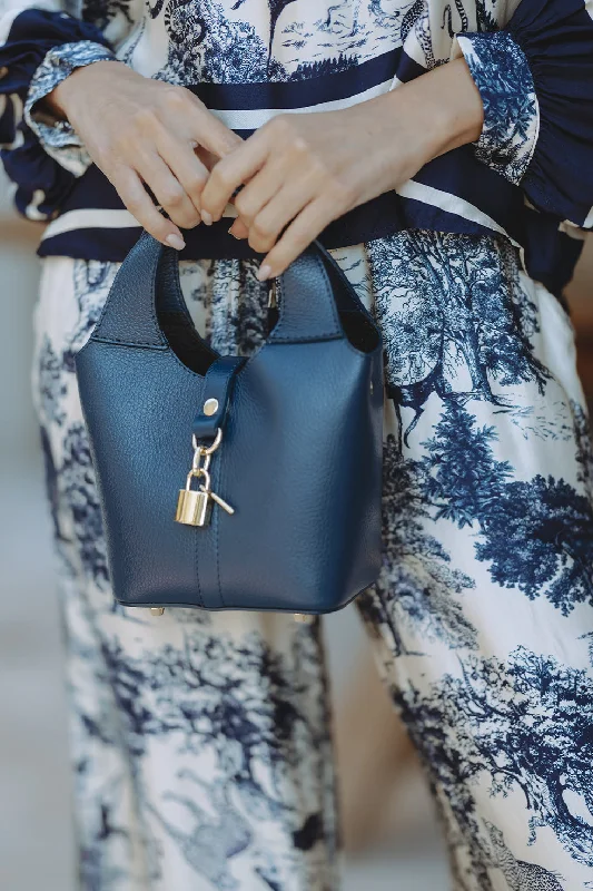 French Style LOCK BAG - NAVY