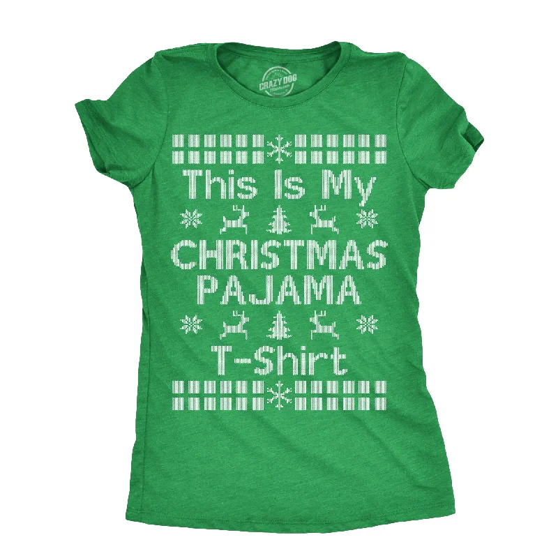 Elegant Classic This Is My Christmas Pajama T Shirt Women's T Shirt
