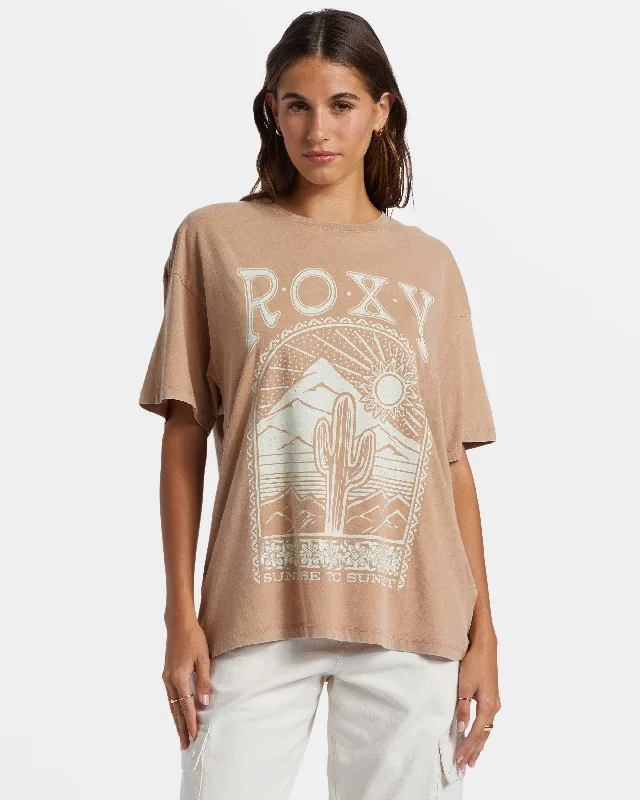 Cute Style Saguaro Oversized T-Shirt - Cinnamon Swirl