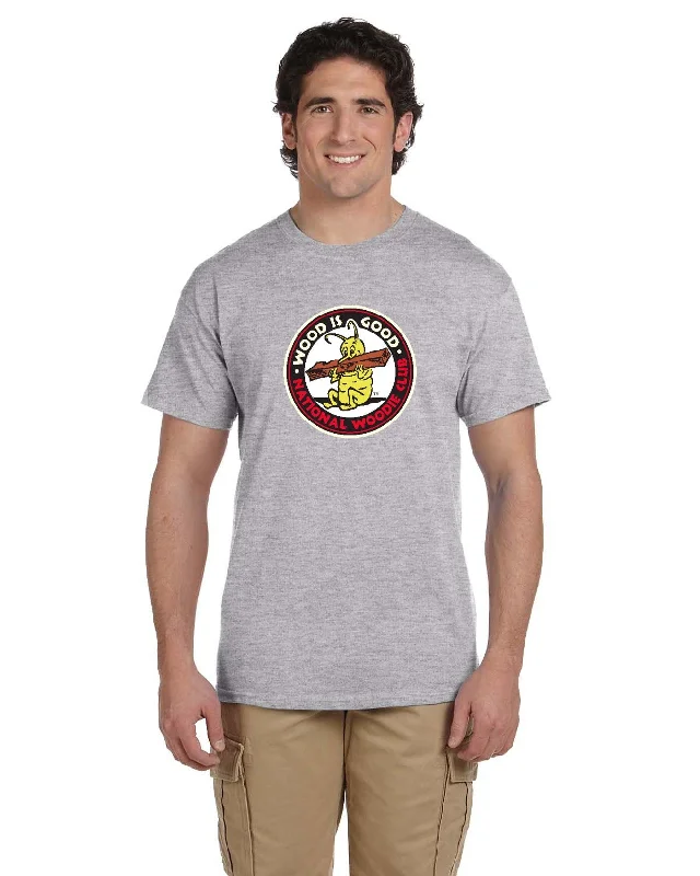 New Autumn And Winter Styles Woodie Club - WOOD IS GOOD- T-Shirt (FRONT PRINT ONLY)
