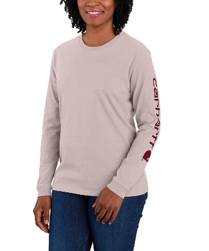 Smart Casuals Carhartt Women's Signature Sleeve Logo Long Sleeve T-shirt - Mink