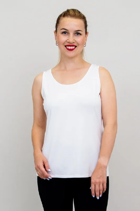 Personalized Series Avalon Tank, White, Bamboo