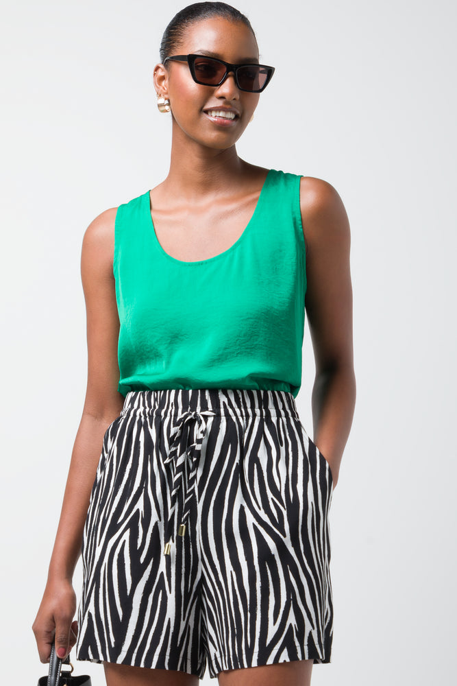 Breathable Comfort Sleeveless Top Green