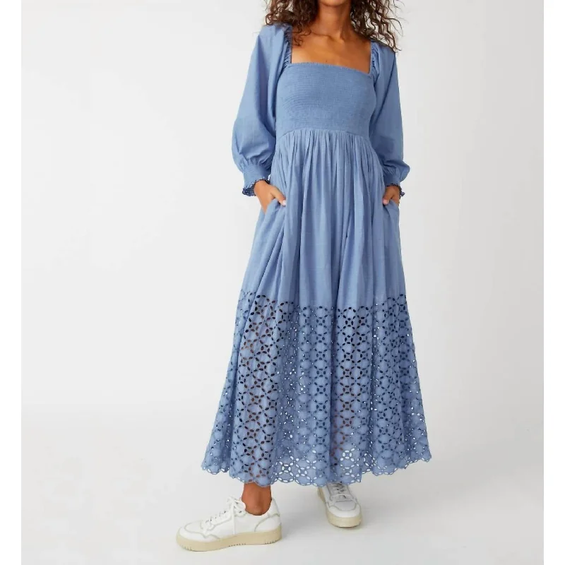 British Style Free People - Perfect Storm Midi Dress