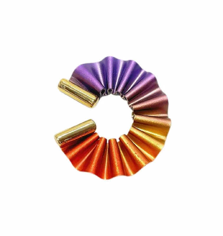 Dessert Matching CABO | Ear Cuff | Mermaid's Tail Metal Collection | Ear Cuff - Purple / Orange Dessert Matching CABO | Ear Cuff | Mermaid's Tail Metal Collection | Ear Cuff - Purple / Orange