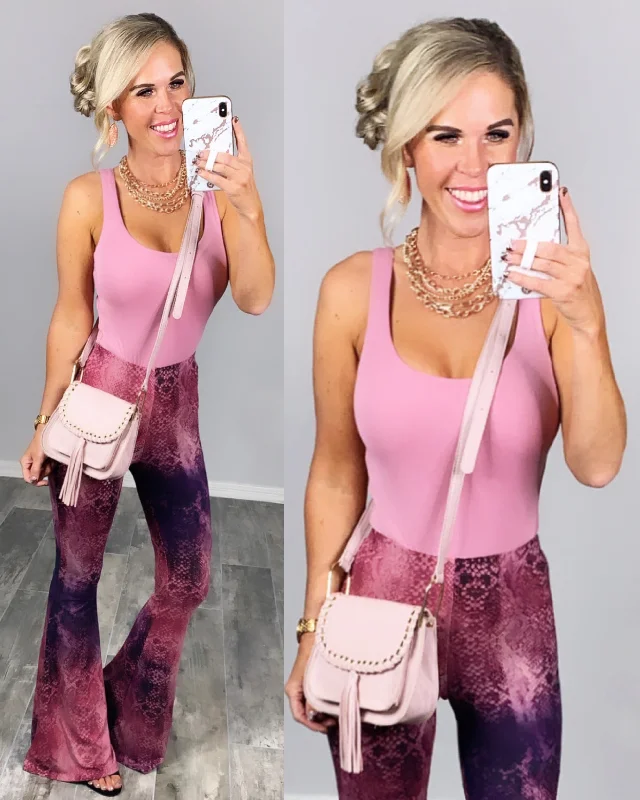 Comfortable Fashion Smitten With You Bodysuit - Mauve