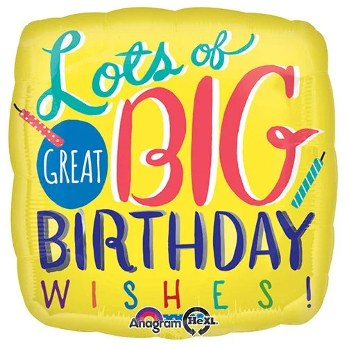 Modernism 18 inch BIG BIRTHDAY WISHES