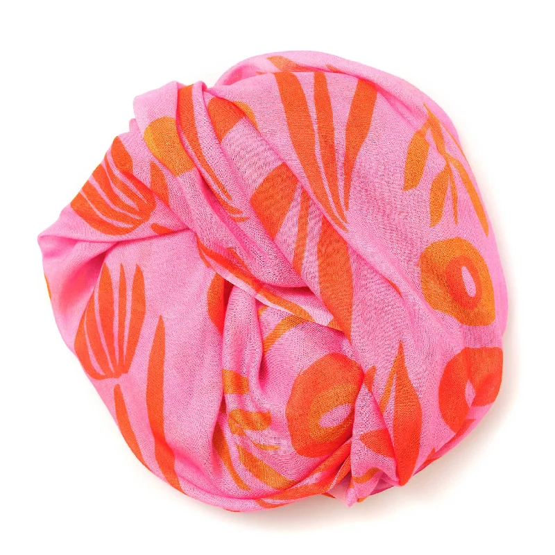 Age-reducing Style Poppy Tulip Power Modal Scarf