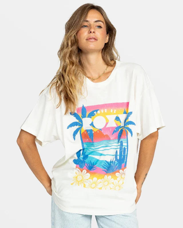 Advanced Customization Tour De Roxy Oversized T-Shirt - Egret
