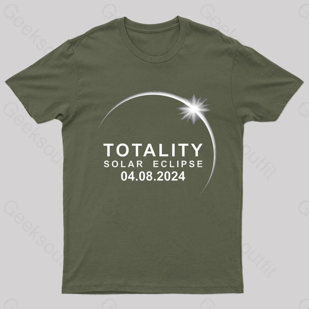 Goddess Style Total Solar Eclipse 2024 Nerd T-Shirt